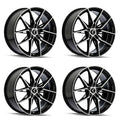Kraze KR196 Evolve 20x9 / 5x114.3 BP / 35mm Offset / 72.62mm Hub Gloss Black Machined Wheel
