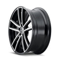 Kraze KR190 Lusso 18x8 / 5x115 BP / 40mm Offset / 72.62mm Hub Gloss Black Machined Wheel