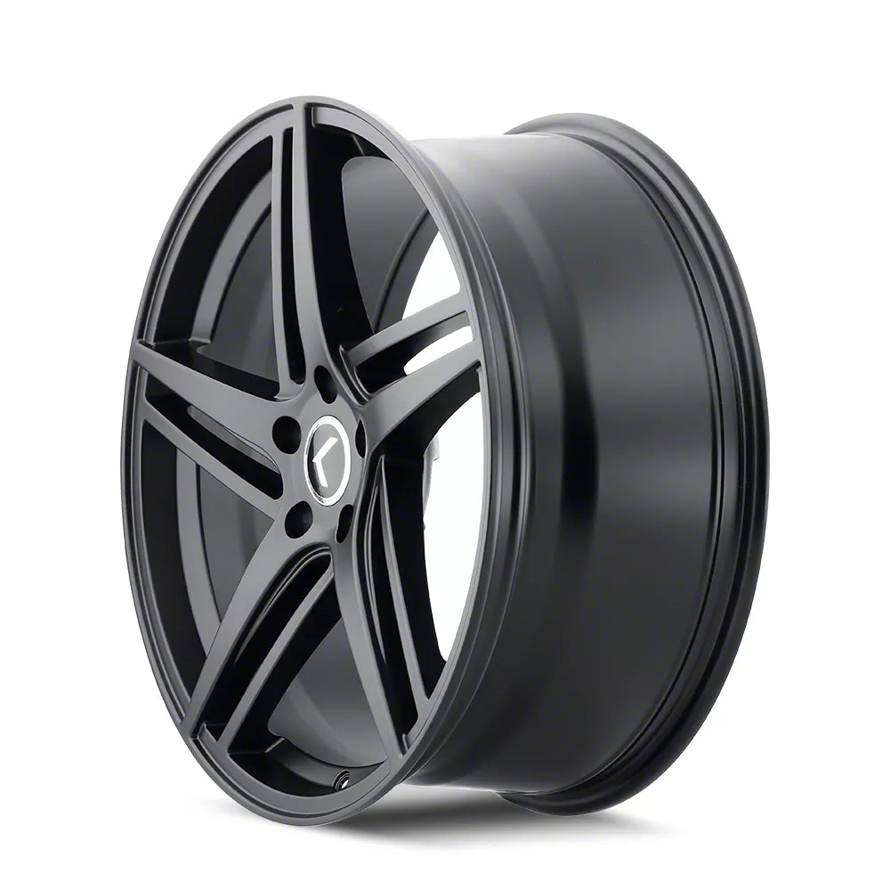 Kraze KR195 Milano 20x8.5 / 5x120 BP / 38mm Offset / 74.1mm Hub Satin Black Wheel