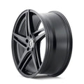 Kraze KR195 Milano 20x8.5 / 5x120 BP / 38mm Offset / 74.1mm Hub Satin Black Wheel