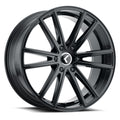 Kraze KR190 Lusso 20x8.5 / 5x115 BP / 38mm Offset / 72.62mm Hub Gloss Black Wheel