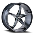 Touren 3270 TR70 17x7.5 / 5x120 BP / 40mm Offset / 74.1mm Hub Gloss Black Milled Wheel
