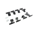 Dominator Extreme Frame Slider Mounting Brackets Only Textured Black 2020-2025 Jeep Gladiator Go Rhino