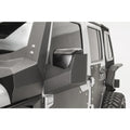 0718 JEEP JK FRONT DOOR SKIN MIRROR PROTECTOR MATTE BLACK