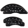 MGP 4 Caliper Covers Engraved Front & Rear MGP Black finish silver ch