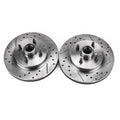 Power Stop 87-93 Ford Mustang Front Left Drilled & Slotted Rotor