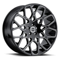 Cast Aluminum Wheels 179 MB 17x8 Matte Black 6 On 139.7 Bolt Pattern 10 Offset ION Wheels