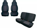 Rugged Ridge Seat Cover Kit Black 91-95 Jeep Wrangler YJ