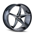 ~(25 lbs. 19X19X9)~ TR70 (3270) BLACK/MILLED SPOKES 17X7.5 5-112 40MM 66.56MM