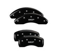 Set Of 4 Caliper Covers Engraved Front And Rear MGP Black Finish Silver Characters 1998-2002 Honda Accord 2.3L 4 Cyl 16 Inch Wheel MGP Caliper Covers