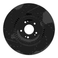 R1 11-17 Genesis G80 Front Right Drilled & Slotted Black Brake Rotor