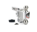 180 TURNOVER BALL 4 DROP HITCH W/ 2 SHANK STAINLESS STEEL 17/8 & 2 BALL W/W503