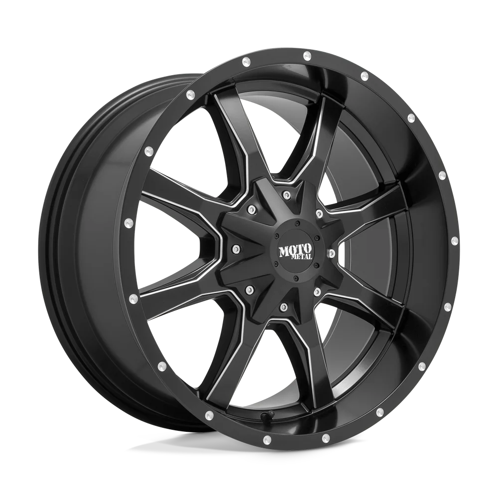 MO962 17x10 6x135.00/6x139.70 GLOSS BLACK W/ MILLED ACCENTS (24 mm)