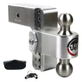 180 TURNOVER BALL 6 DROP HITCH W/ 2 SHANK STAINLESS STEEL 17/8 & 2 BALL W/W503