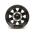 Aluminum Wheels 15x8 Defender 935B Satin Black Multi Spoke -24 Offset 6 on 139.7 Bolt Pattern 107.95 Bore Raceline