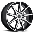 Aluminum Wheels 18x7.5 Evo 131S Silver 7 Spoke 42 Offset 5 on 110/5 on 114.3 Bolt Pattern 72.62 Bore Raceline