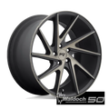 Wheel Pros Niche 1PC INVERT 20X10.5 5X4.5 72 MBD 45 R M163200565 45R