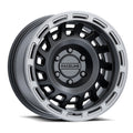 Aluminum Wheels 17x8.5 Halo 957BS Satin Black Silver Ring 0 Offset 5 on 150 Bolt Pattern 110.3 Bore Raceline