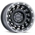 Aluminum Wheels 17x8.5 Halo 957BS Satin Black Silver Ring 0 Offset 5 on 150 Bolt Pattern 110.3 Bore Raceline