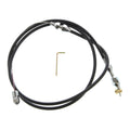36IN HITECH STAINLESS STEEL HOUSING RAMJET THROTTLE CABLE W/ POLISHED FITTINGS