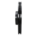 R1 01-03 Audi S8 Front Left Drilled & Slotted Black Brake Rotor