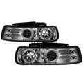 Spyder Chevy Silverado 1500/2500 99-02Projector Headlights LED Halo LED Chrome PRO-YD-CS99-HL-C