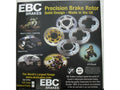 EBC 14-16 Yamaha WR 250 F 250 Front & 245 Rear Rotors 4T/Reverse Cylinder Rear Right CE Plain Rotor