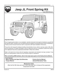 ~(27 lbs. 23X11X6)~ JLU 4-Door: 4 Lift Front Coil Springs - Pair