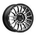 ~(29 lbs. 20X20X11)~ IMPACT 17x8.5 5x127.00 SATIN BLACK MACHINED (0 mm)