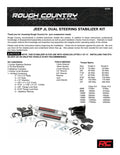V2 Steering Stabilizer | Dual | 2.5-8 Inch Lift | Jeep Gladiator JT/Wrangler JL (18-26)