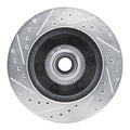 DFC 94-02 Chevrolet Express 2500 Front Right Drilled & Slotted Silver Brake Rotor