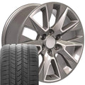 20 IN REPLICA WHEEL CV26 FITS CHEVROLET SILVERADO LTZ RIM 20X9 MACHINED WHEEL