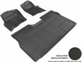 3D MAXpider 2010-2014 Ford F-150 Supercrew Kagu 1st & 2nd Row Floormats - Black
