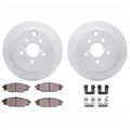 DFC 12-23 Subaru Crosstrek Rear Drill/Slot Geoperformance Rotors 5000 Advanced Brake Pads w/Hardware
