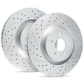 R1 07-21 Ford F-150 RWD Front Left Drilled & Slotted Geoperformance Rotor