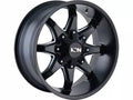 ~(30 lbs. 19X19X10)~ 181 (181) SATIN BLACK/MILLED SPOKES 17X9 5-114.3/5-127 18MM 87MM