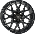 ITP Hurricane 16X7 / 4x110 BP / 5+2 Offset Matte Black Wheel
