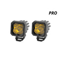 Diode Dynamics Stage Series C1 LED Pod Pro - Yellow Flood Standard ABL (Pair)