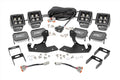 1x 70763 2x 70903BLKDRLA Chevrolet LED Fog Light Kit Black Series w Amber DRL (07-13 Silverado 1500)