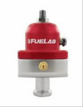 Fuelab 575 Carb Adjustable Mini FPR Blocking 10-25 PSI (1) -6AN In (2) -6AN Out - Blue