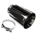JBA 2.5in x 4.5in x 8 1/4in Double Wall Polished Chrome Tip - Clamp On