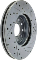 StopTech Select Sport 05-16 Volkswagen Jetta Slotted and Drilled Right Front Rotor