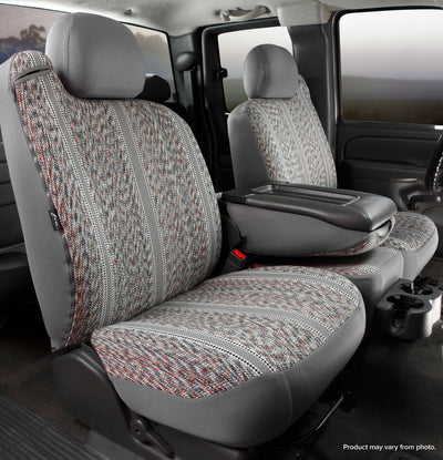 Seat Covers: 2001-2005 Ford Pick Up Fullsize F250/F350 Super Duty; 40/20/40 split seat with center armrest/storage compartment, built-in seat belts; TR40 Series Seat Covers; front; gray
