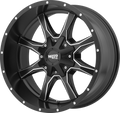 MO970 18x9 8x180.00 SATIN BLACK MILLED (18 mm)
