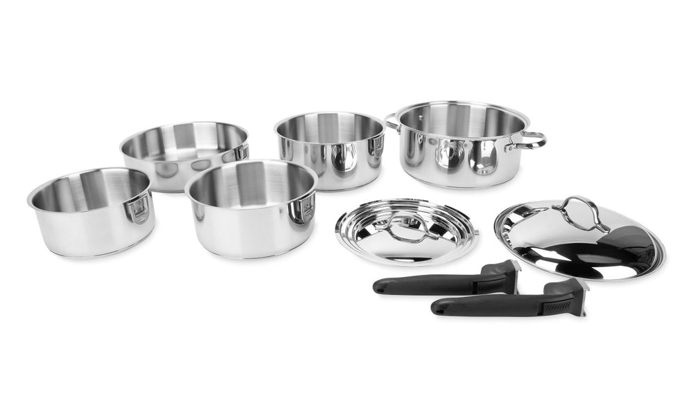 SS COOKWARE 10 PC NESTING SET (CAMCO)