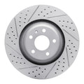 R1 05-11 Audi A6 Quattro Front Left Drilled & Slotted Geoperformance Rotor