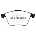 EBC Racing 07-10 Audi TT Quattro 3.2L RP-X Front Brake Pads