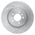 DFC 06-17 Land Rover Range Rover Sport Front Left Drilled & Slotted Geoperformance Rotor