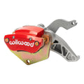 Wilwood Caliper-MC4 Mechanical-R/H - Silver w/No Logo 2.00in Piston .81in Disc - Red