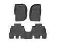 WeatherTech 2014+ Jeep Wrangler Unlimited 4-Door Front and Rear FloorLiner HP - Black